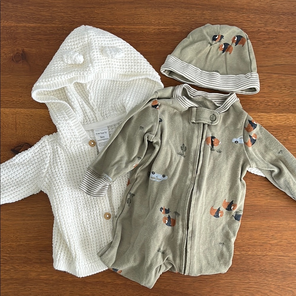 Carter's 3M Sweater and Sleeper Set
